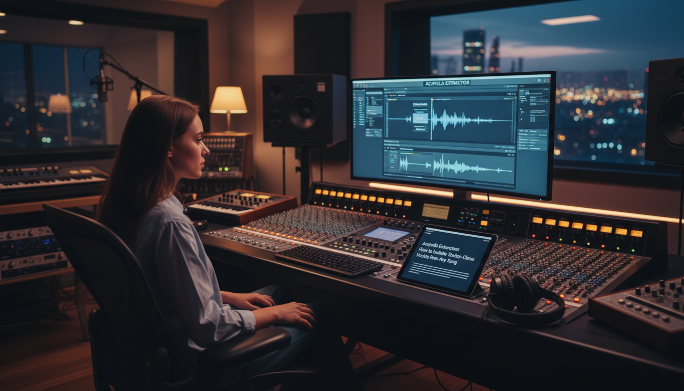 Acapella Extractor: Isolate Studio-Clean Vocals from Any Song FREE