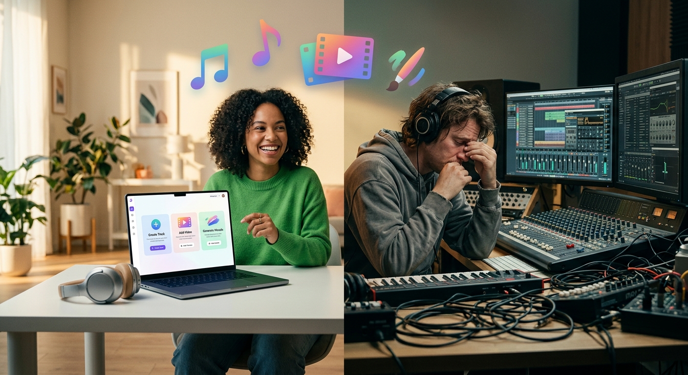 SongUp AI vs. Traditional DAWs: Create Music Effortlessly